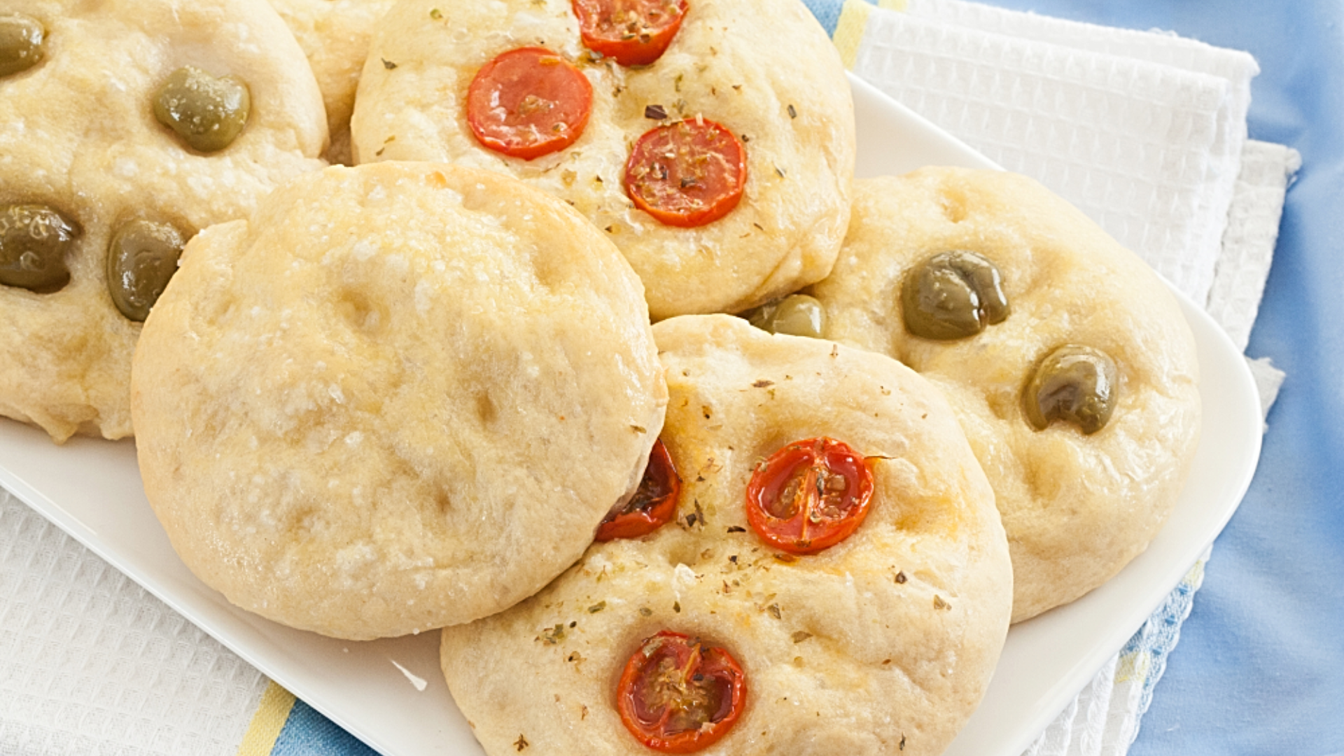 Mini Focaccias Individuais